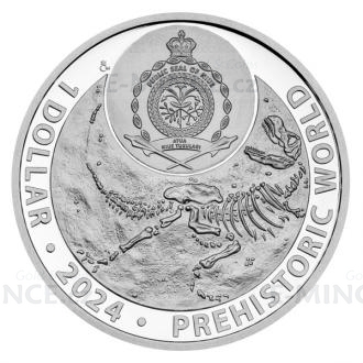 2024 - Niue 1 NZD Silver Coin Prehistoric World - Stegosaurus - Proof
Click to view the picture detail.