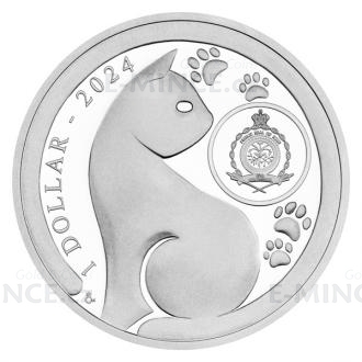 2024 - Niue 1 NZD Silver Coin Cat Breeds - Siamese Cat - Proof
Click to view the picture detail.