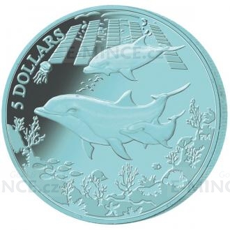 2014 - Virgin Islans 5 $ - Dolphin Turquoise Titanium Coin - BU
Click to view the picture detail.