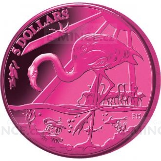 2015 - Virgin Islands 5 $ - Flamingo Pink Titanium Coin - BU
Click to view the picture detail.