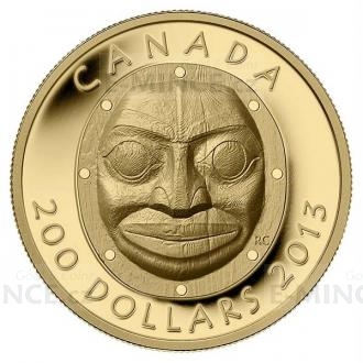 2013 - Canada 200 $ Grandmother Moon Mask - Proof
Click to view the picture detail.