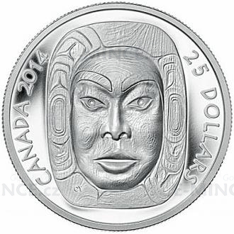 2014 - Canada 25 $ - Matriarch Moon Mask - Proof
Click to view the picture detail.