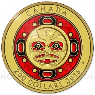 2015 - Canada 200 $ Singing Moon Mask Gold - Proof
Click to view the picture detail.