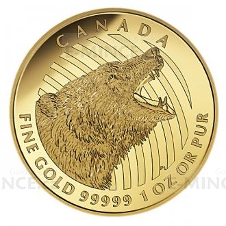 2016 - Kanada 200 $ vouc medvd grizzly / Roaring Grizzly Bear - proof
Kliknutm zobrazte detail obrzku.