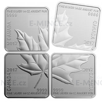 2017 - Canada Silver Maple Leaf Quartet - Reverse Proof
Click to view the picture detail.