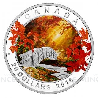 2016 - Canada 20 CAD Autumn Forest Tranquility - proof
Click to view the picture detail.