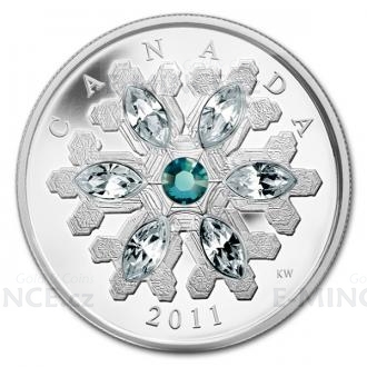 2011 - Canada 20 $ - Emerald Snowflake - Proof
Click to view the picture detail.