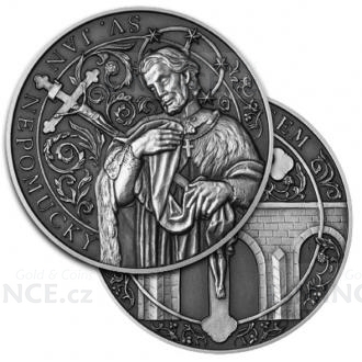 Saint John of Nepomuk - Thaler - Antique Finish
Click to view the picture detail.