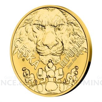 2023 - Niue 100 NZD Zlat dvouuncov mince esk lev - reverse proof
Kliknutm zobrazte detail obrzku.