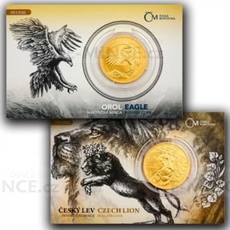 Set of Two Gold Coins Czech Lion and Eagle 2024 Numbered - No 2
Click to view the picture detail.