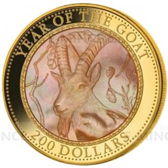2015 - Cook Islands 200 $ Year of the Goat - Proof
Click to view the picture detail.