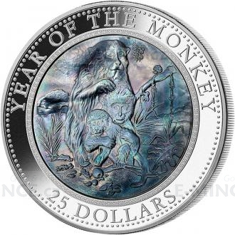 2016 - Cook Islands 25 $ Year of the Monkey - Proof
Click to view the picture detail.