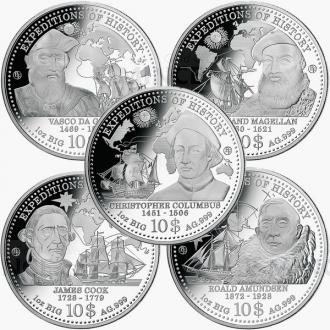 2013 - Cook Islands 50 $ - Big Five - Expeditions - The Biggest Silver Ounces of the World - Proof
Click to view the picture detail.