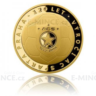 Gold Medal 120 Years of AC Sparta Prague (1 oz) - Proof
Click to view the picture detail.