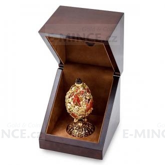 Original Autumn Themed Gem with Gold Ounce Coin 50 NZD Gustav Fabergé - Proof
Click to view the picture detail.