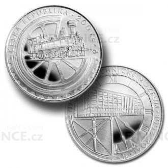 2008 - 200 CZK Foundation of the National Technical Museum - Proof
Click to view the picture detail.