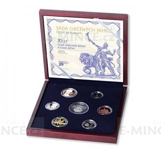 2013 - Coin Set 20 Years of National Bank and Currency - Proof
Click to view the picture detail.