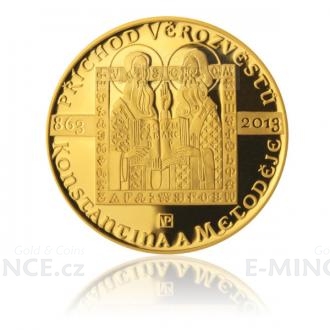 2013 - 10000 CZK Arrival of Missionaries Constantine and Methodius - Proof
Click to view the picture detail.
