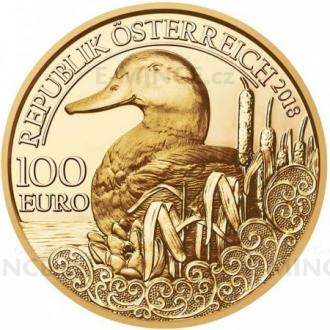2018 - Austria 100 € The Mallard / Die Stockente - Proof
Click to view the picture detail.