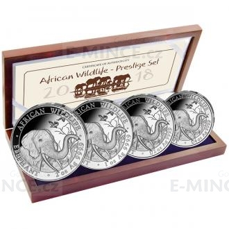 2018 - Somalia African Wildlife - Elephant Prestige Set Silver - Proof
Click to view the picture detail.