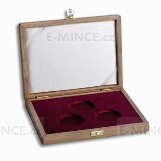 Wooden etui for 2 Gold coins 10000 CZK and 1 Silver medal 1 Oz
Click to view the picture detail.