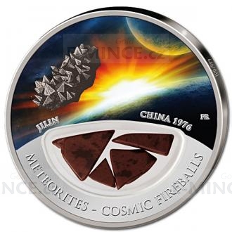 2012 - Fiji 10 $ - Meteority - Cosmic Fireballs - China Jilin 1976 - Proof
Click to view the picture detail.