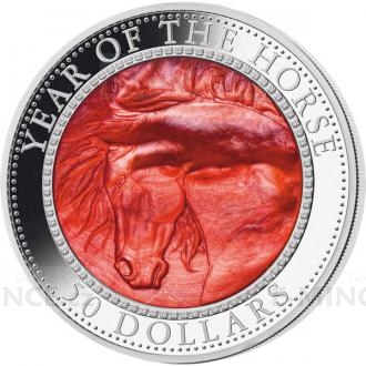 2014 - Cook Islands 50 $ - Year of the Horse - Proof
Click to view the picture detail.