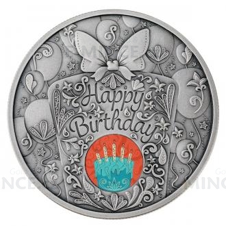 2020 - Niue 1 NZD Happy Birthday Coin - Antique Finish
Click to view the picture detail.