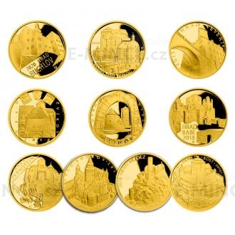 2016 - 2020 Set of 10 Coins Castles in the Czech Republic - Proof
Click to view the picture detail.