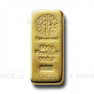 Goldbarren 500 g - Argor Heraeus
Klicken Sie zur Detailabbildung.
