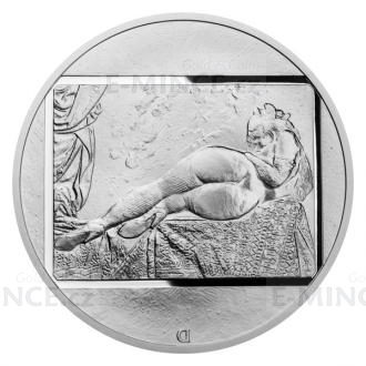 Silver Five-Ounce Medal Jan Saudek - Dancer - Reverse Proof
Click to view the picture detail.