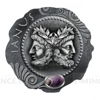2019 - Cameroon 500 CFA Janus - Silver Coin with Amethyst - Antique
Click to view the picture detail.