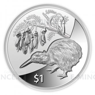 2012 - New Zealand 1 $ - Kiwi Treasures Silver Coin - Proof
Click to view the picture detail.