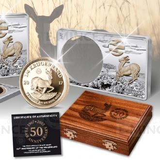 2017 - South Africa Gold Issue of 50th Anniversary of the Krugerrand - Proof
Click to view the picture detail.