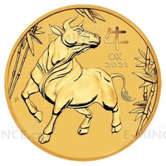 2021 - Australia 5 $ Year of the Ox 1/20 oz Gold
Click to view the picture detail.