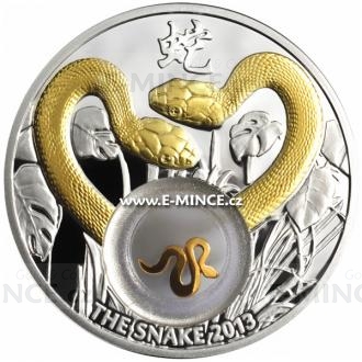 2012 - Niue 1 NZD - Golden Snakes - Proof
Click to view the picture detail.