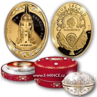 2014 - Niue 2000 $ Moscow Kremlin Egg with Diamonds - Proof
Click to view the picture detail.