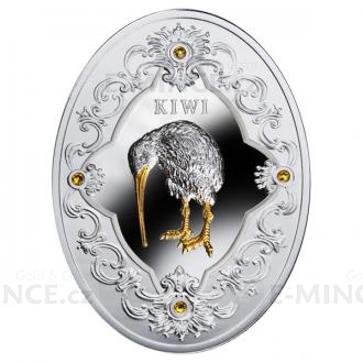 2014 - Niue 2 NZD - Kiwi with Swarovski Elements - Proof
Click to view the picture detail.