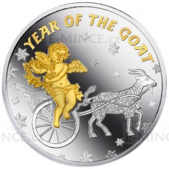 2015 - Niue 1 $ Year of the Goat with Angel - Proof
Click to view the picture detail.