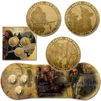 2012 - New Zealand 3 $ - The Hobbit: An Unexpected Journey BU Coin Set
Click to view the picture detail.