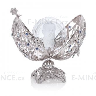 Original Winter Themed Gem with Silver Coin 2 NZD Gustav Fabergé - Proof
Click to view the picture detail.