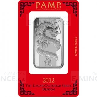 Silver Bar PAMP 1 oz (Ag 999) - Lunar Dragon
Click to view the picture detail.
