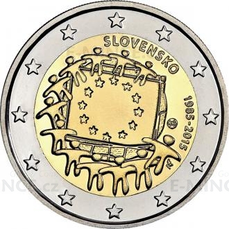 2015 - 2 € Slovakia 30th Anniversary of the European Union Flag - Unc
Click to view the picture detail.