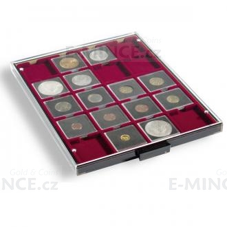 Coin boxes with square compartments.
Click to view the picture detail.