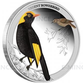 2013 - Australia 0,50 $ - Birds of Australia: Regent Bowerbird 1/2oz Silver - Proof
Click to view the picture detail.