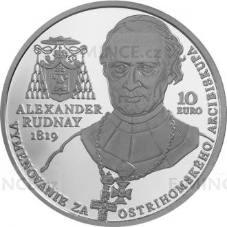 2019 - Slovakia 10 € 200th Anniversary of Alexander Rudnay as Archbishop of Esztergom - UNC
Click to view the picture detail.