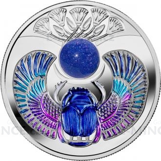 2020 - Niue 1 NZD Sapphire Scarabaeus - proof
Click to view the picture detail.