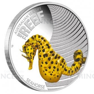 2010 - Australian Sea Life - The Reef - Sea Horse 1/2oz Silver Proof Coin
Click to view the picture detail.