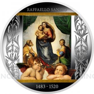 2020 - Cameroon 500 CFA 500th Anniversary of the death of Raphael - Sistine Madonna - proof
Click to view the picture detail.