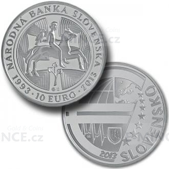2013 - Slovakia 10 € - NBS - 20th Anniversary of National Bank - UNC
Click to view the picture detail.